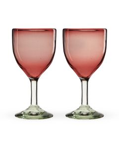 Viski Reserve Inez Crystal Burgundy Glasses, Crystal Red Wine