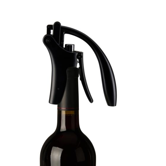 True Lever Corkscrew Vertical Wine Opener, Two-Motion Ergonomic Handle ...