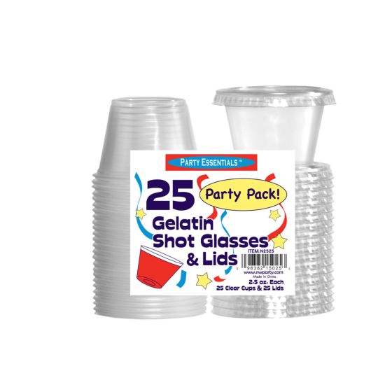 2.5 oz Jello Shot Cups w/ Lids
