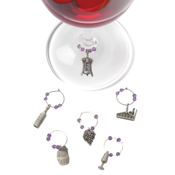 Winery Pewter Wine Charms by True™ (Set of 6)