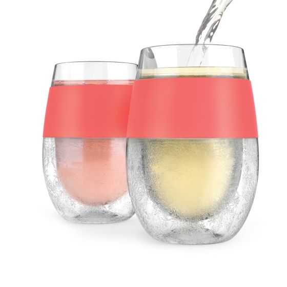 Wine FREEZE™ in Coral (set of 2) by HOST®