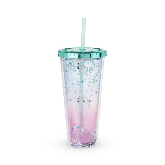 Mermaid Glitter Drink Tumbler by Blush®