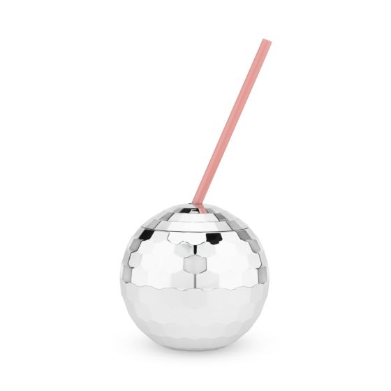 Silver Disco Ball Drink Tumbler by Blush®