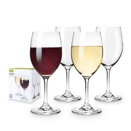 Spiegelau Salute White Wine Glasses Set of 4 - -Made Crystal, Classic  Stemmed, Dishwasher Safe, White Wine Glass Gift Set, 16.4 oz