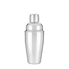 Custom 8 oz. - 3 Piece Deluxe Stainless Steel Cocktail Shaker