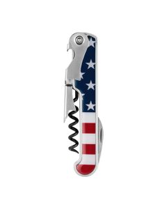 American Flag Stainless Steel Corkscrew by Foster & Rye™