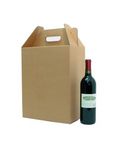6 Bottle Corrugate Wine Carryout