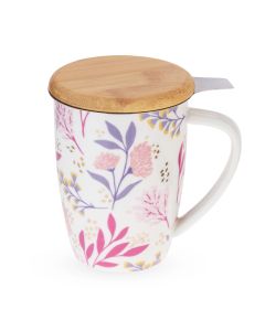 Bailey™ Botanical Bliss Ceramic Tea Mug & Infuser by Pinky U