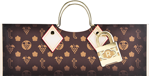 TRUEY LOGO WINE PURSE GIFT BAG - The best selection & pricing for