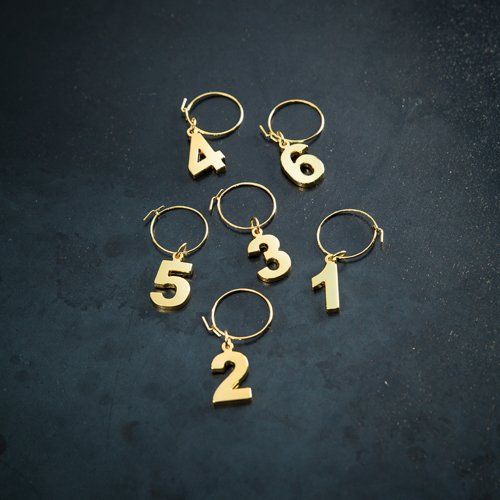 VISKI GOLD PLATED WINE CHARMS - monsieur marcel gourmet