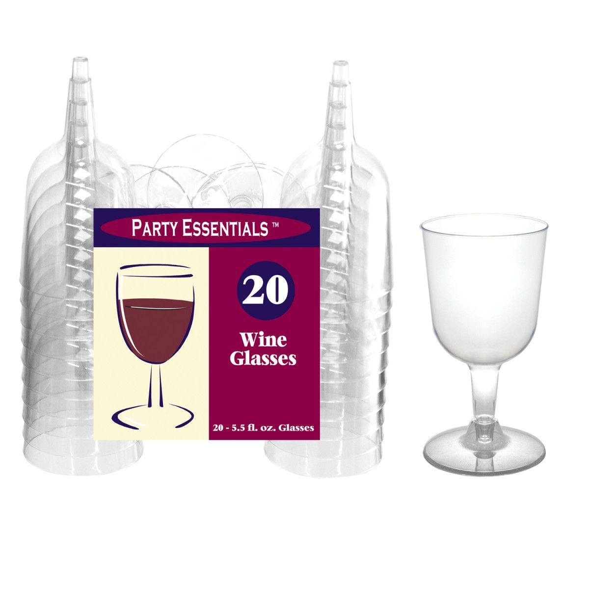 True Party 5.5 oz Plastic Champagne Flute, Set of 12 