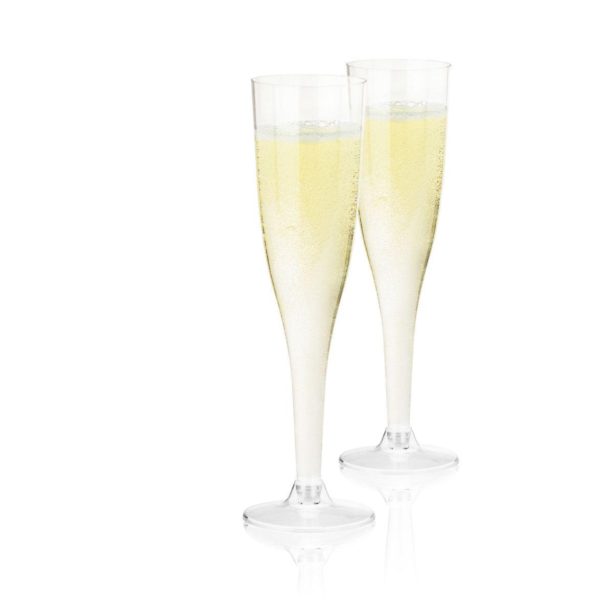 True Party 5.5 oz Plastic Champagne Flute, Set of 12 