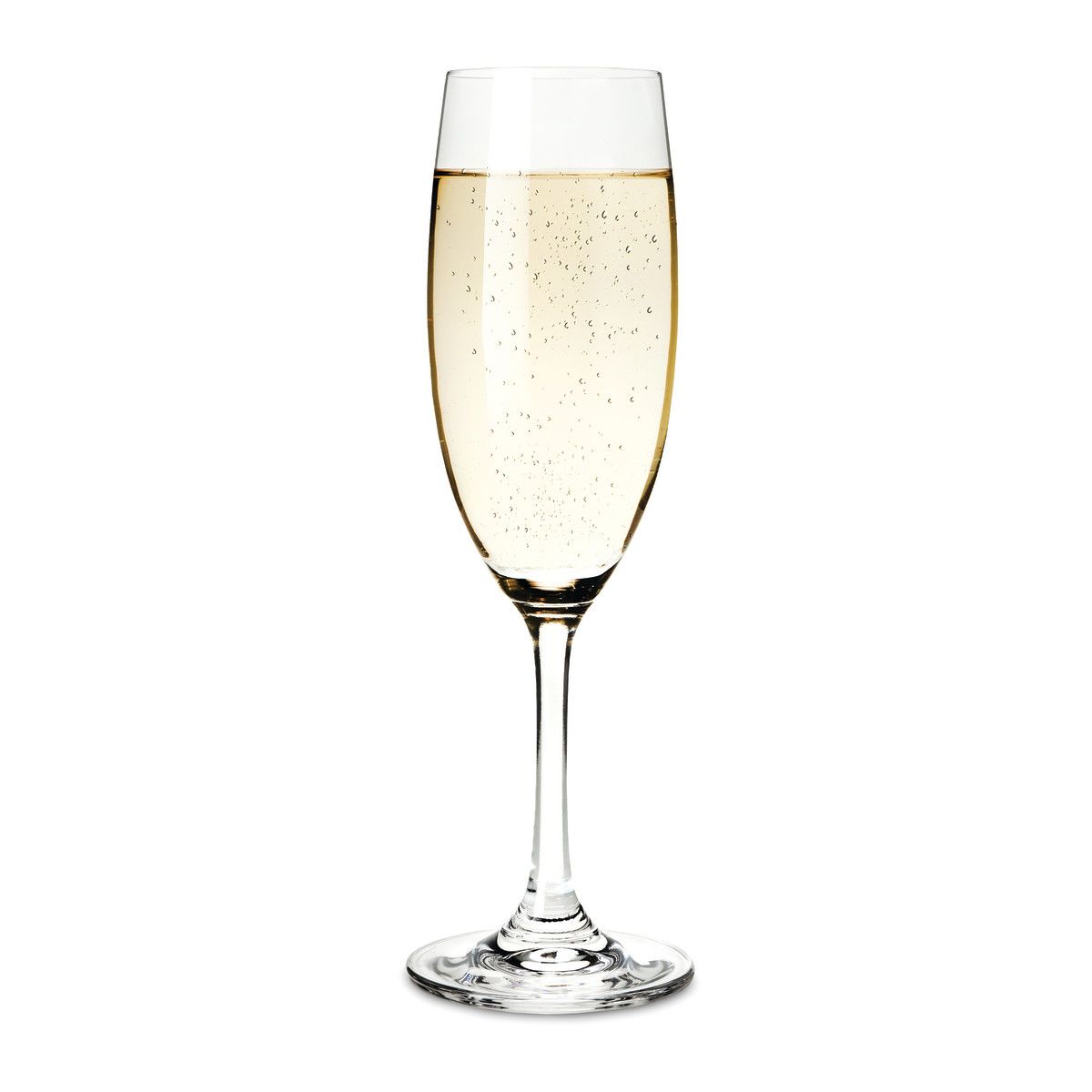 True Party Gold Rimmed Champagne Flutes, Disposable Stemmed Clear
