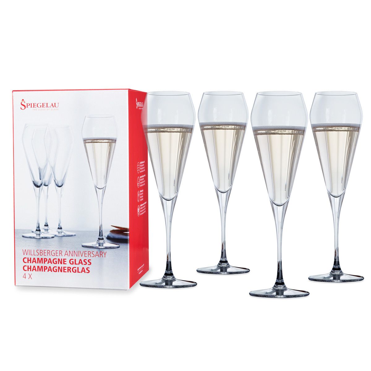 Spiegelau Willsberger Martini Glasses, Set Of 4, Lead-free Crystal