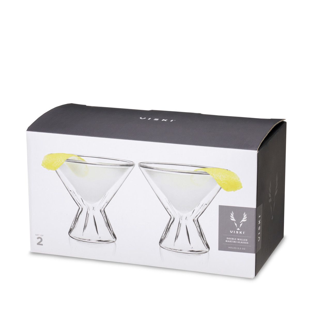 Host Stemless Martini Glasses, Cocktail Glasses, Double Walled