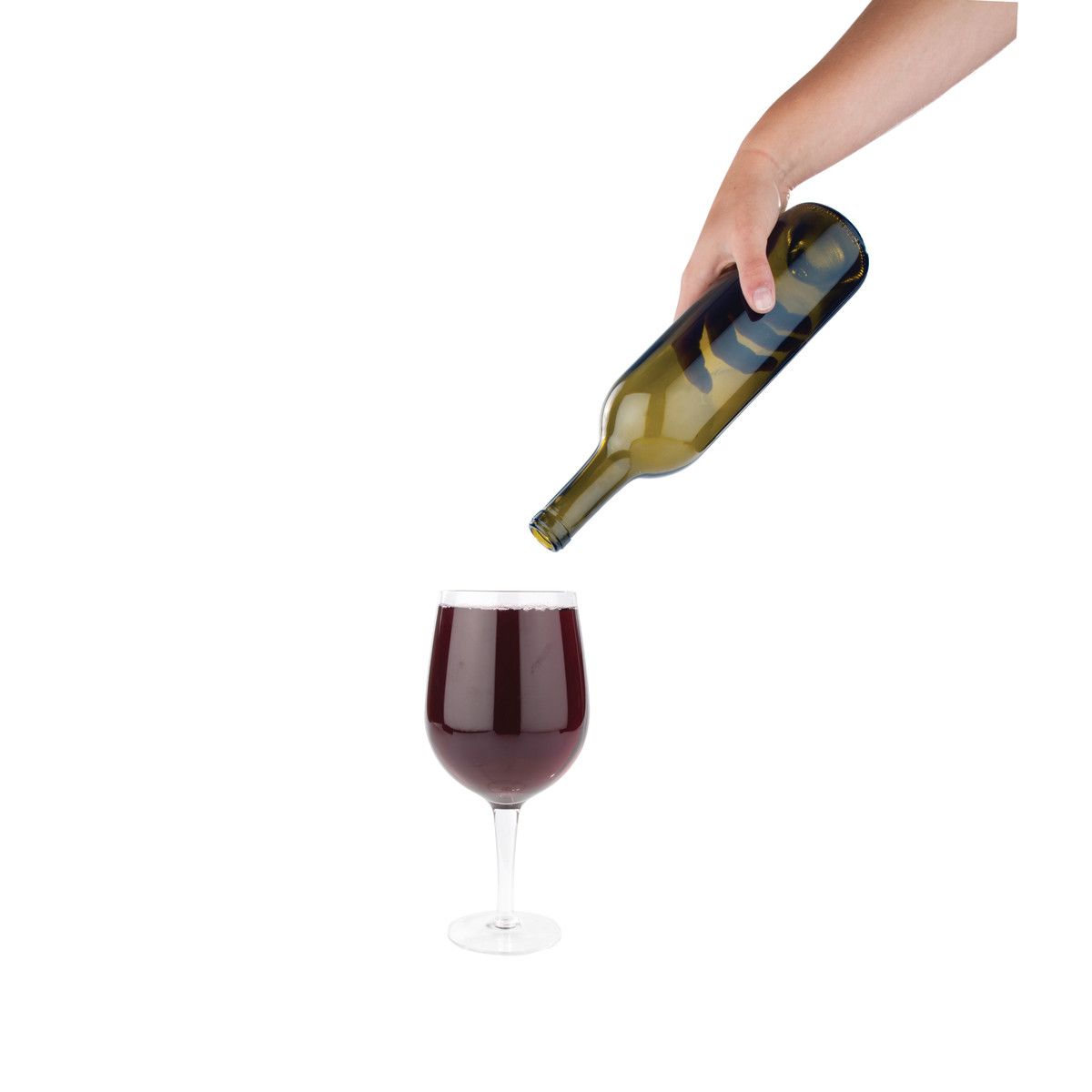 Oversized XL Giant Clear Wine Glass - 750 ml - Holds a full bottle