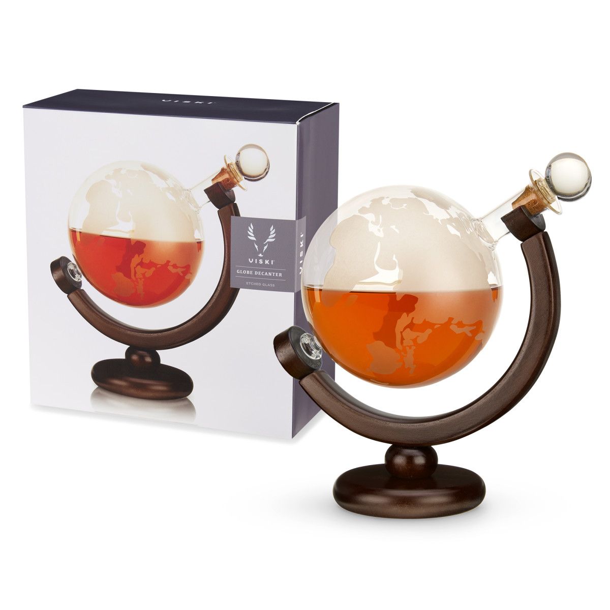 Better Homes & Gardens Glass Wine Decanter with Wooden Sphere