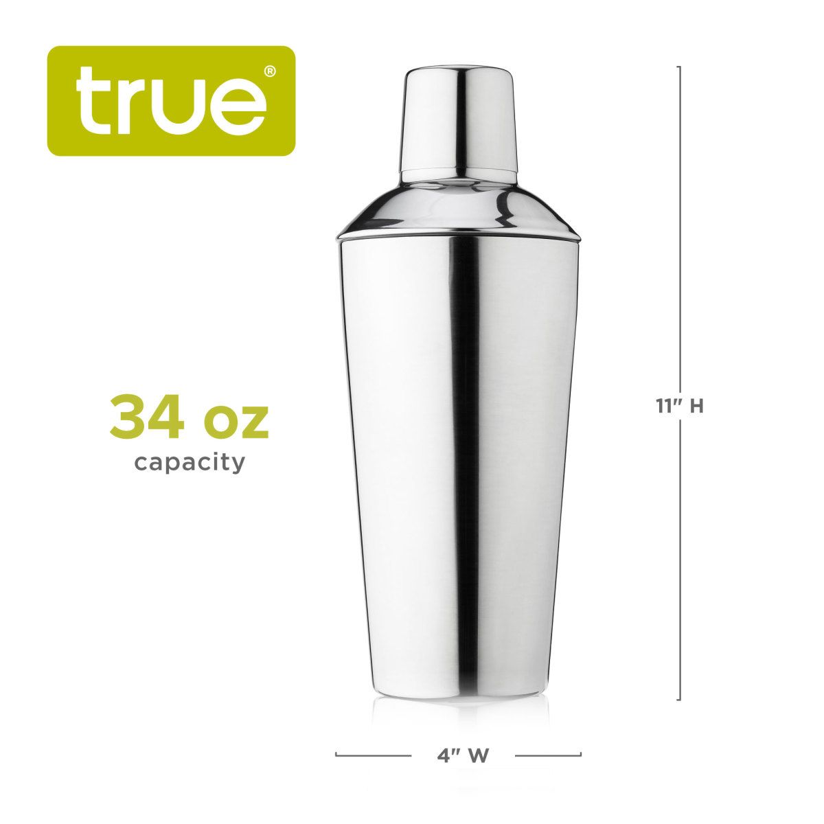 True Fabrications 18.5-Ounce Contour Cocktail Shaker