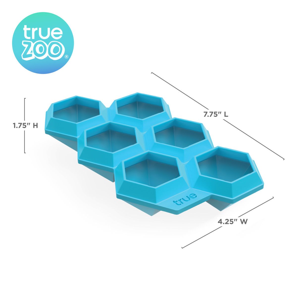 True Zoo Diamond Silicone Mold and Ice Cube Tray for Whiskey, Bath