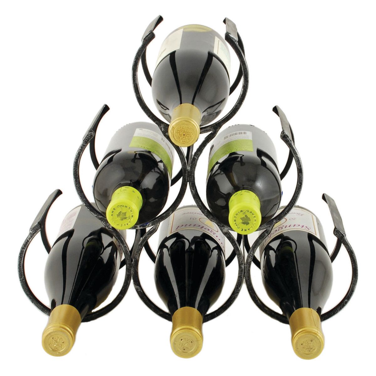 Metal wine 2024 bottle holder