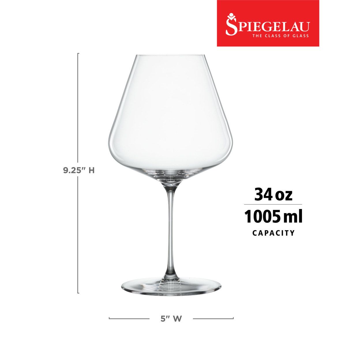 Spiegelau Definition Bordeaux Wine Glasses, European-Made Lead