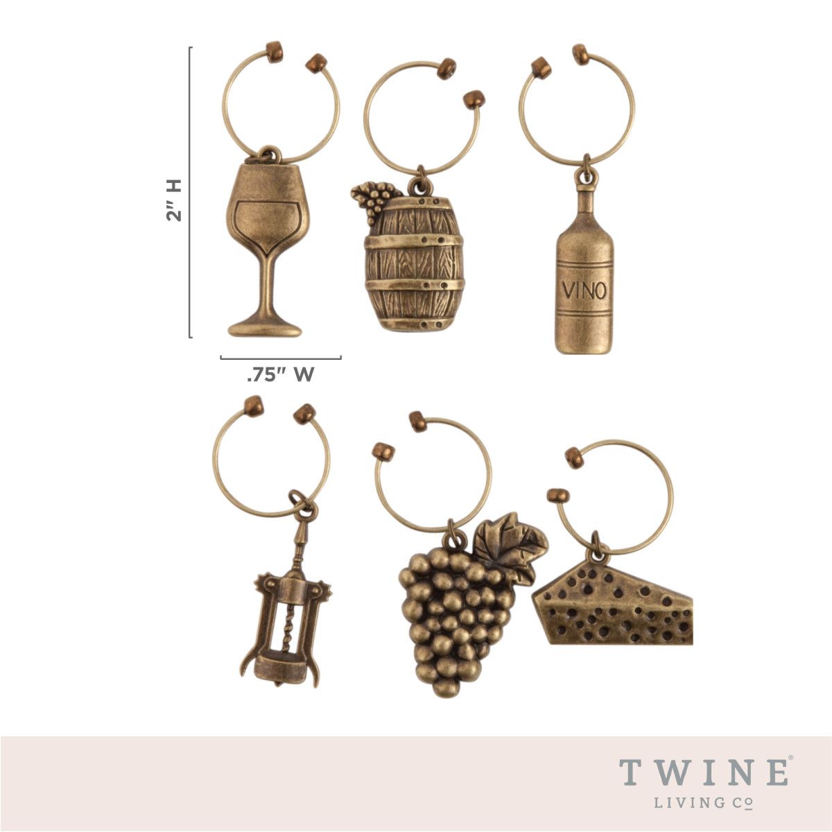 Vineyard Wine Charms by Twine - The Best Wine Store