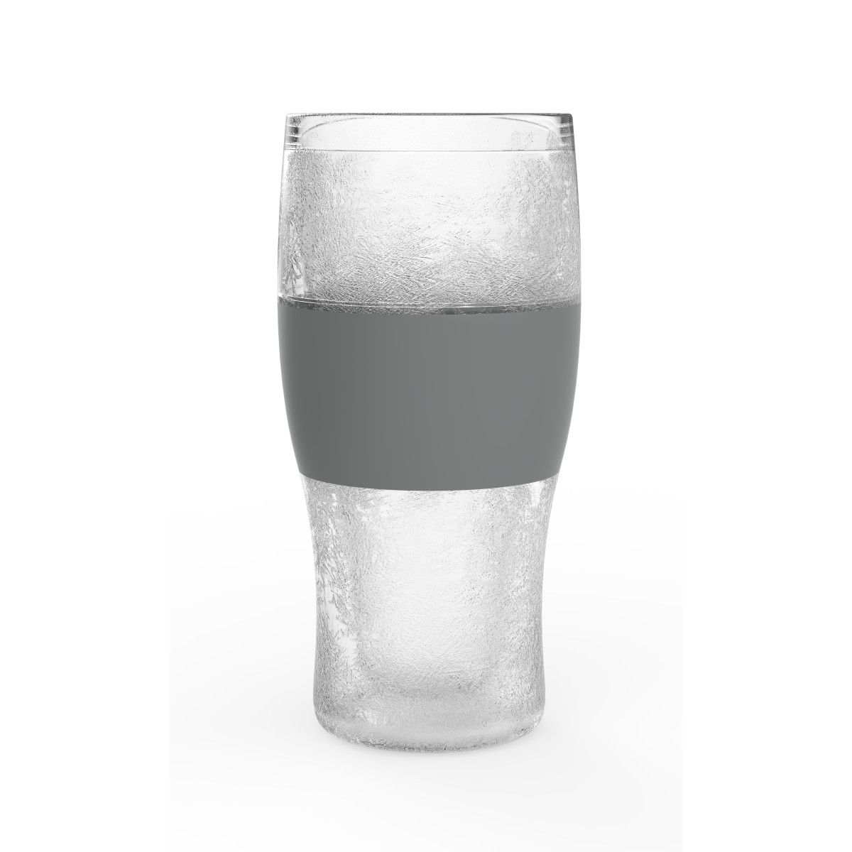 Host Freeze Beer Glass, Freezer Gel Chiller Double Wall Plastic Frozen Pint  Glass, Set of One, 16 oz, Grey