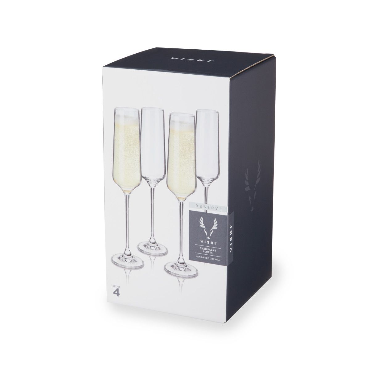 Reserve Inez Crystal Champagne Flutes Set of 4