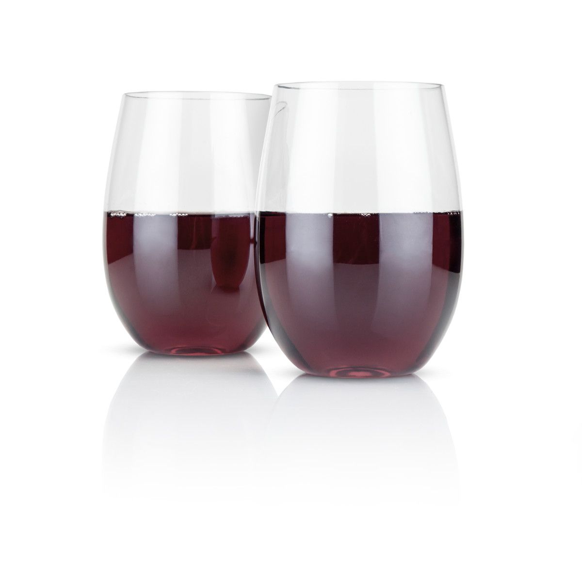 Blue Mix Stemless Wine Glasses ( singles and sets )