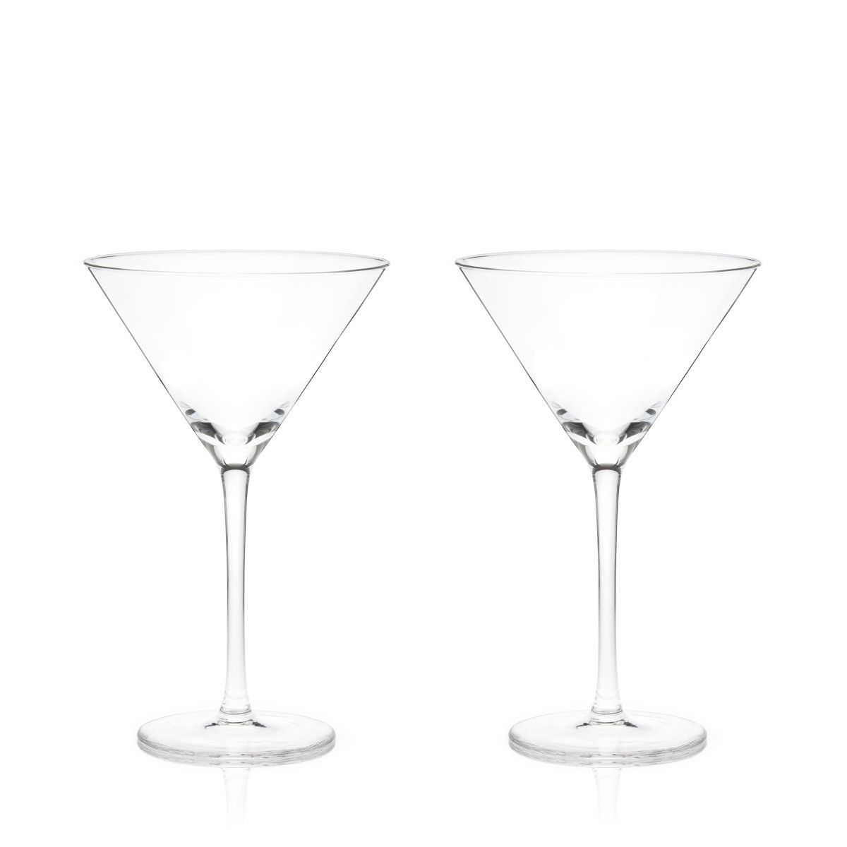 True Brands Viski Heavy Base Crystal Martini Glasses, Set of 2 - Spoons N  Spice