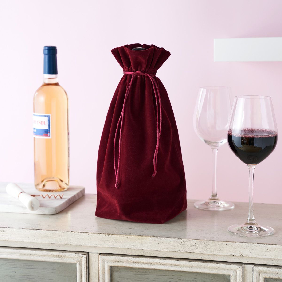 Velvet discount wine bags