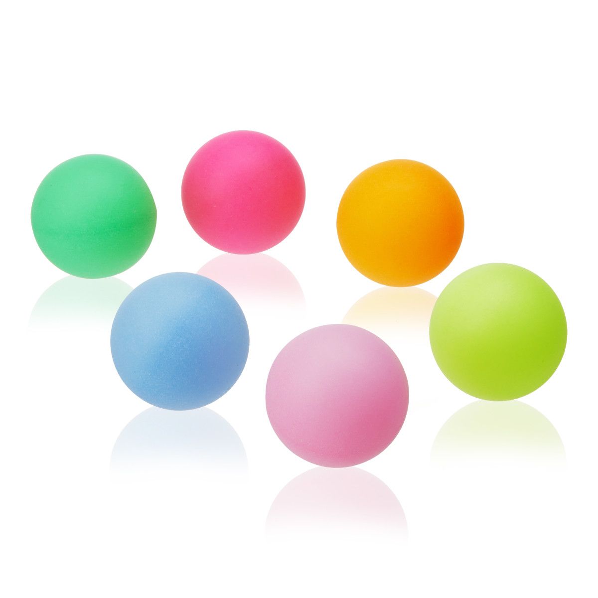 True Multi Colored Cool Beer Neon Ping Pong Balls Plastic Set of 6