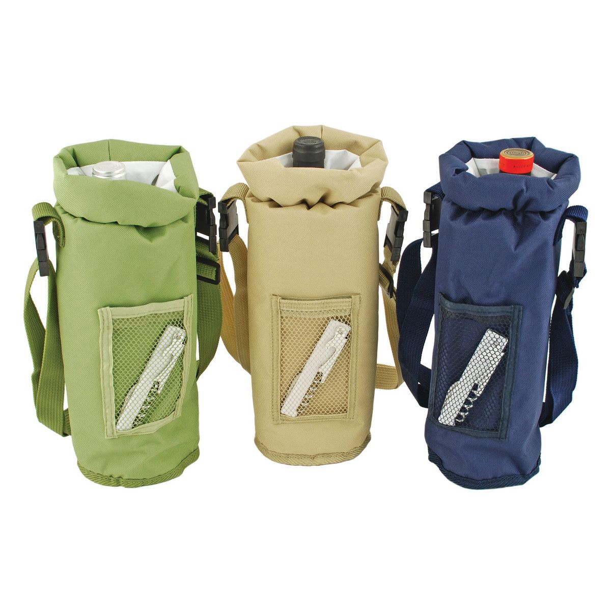 Insulated Bottle Carrier with Strap