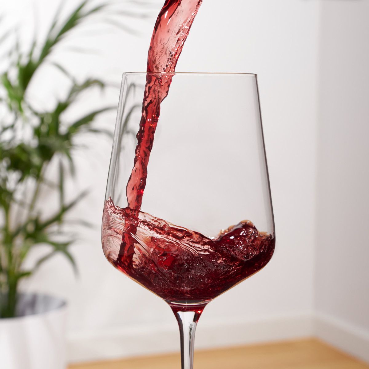 Viski Reserve Inez Crystal Burgundy Glasses, Crystal Red Wine