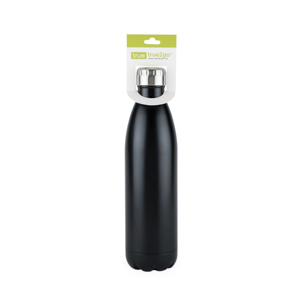 True2Go 750ml Water Bottle in Matte Black by True